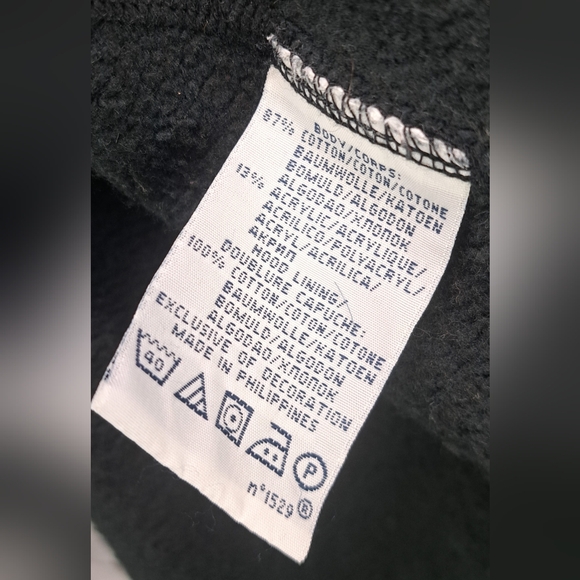 Polo Ralph Lauren Full Zip Sweater All Black Big Pony Flag Hoodie 2XL XXL 3XL - Picture 15 of 16